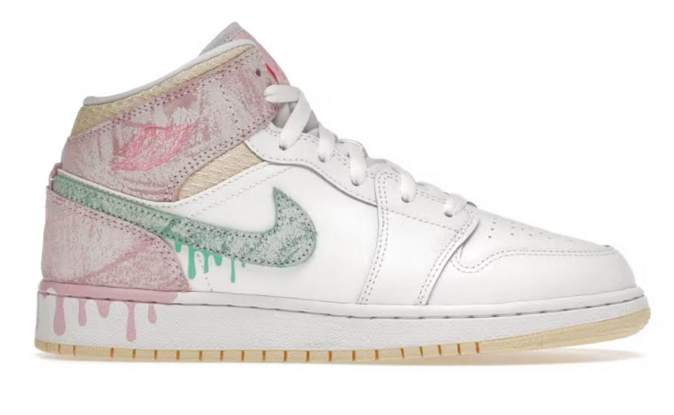 Jordan 1 Mid “Paint Drip” GS