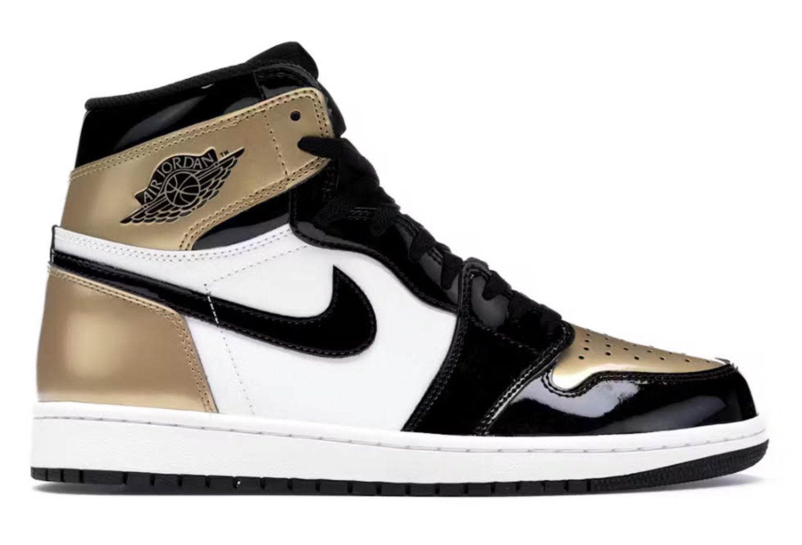 Jordan 1 Retro High (Patent Gold Toe)
