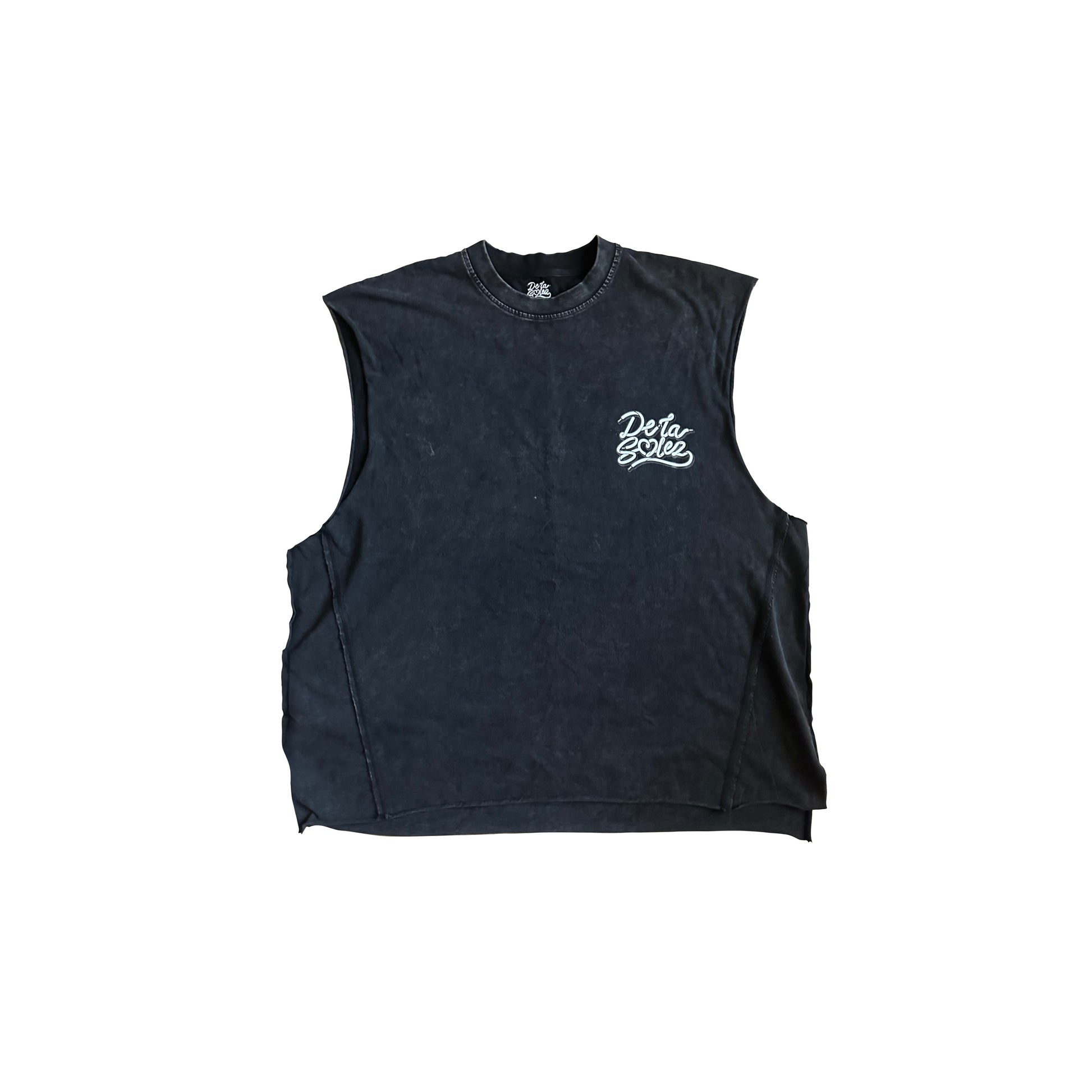 (MADE TO ORDER) Black Logo Sleeveless Tee